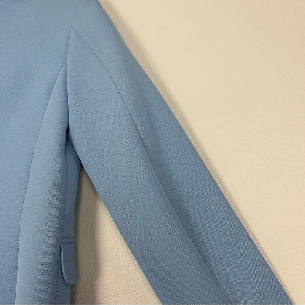 SANDRO Paris | NEW $490 Baby Sky Blue Ciel Blazer Quiet Luxury Workwear 34 - Picture 15 of 16